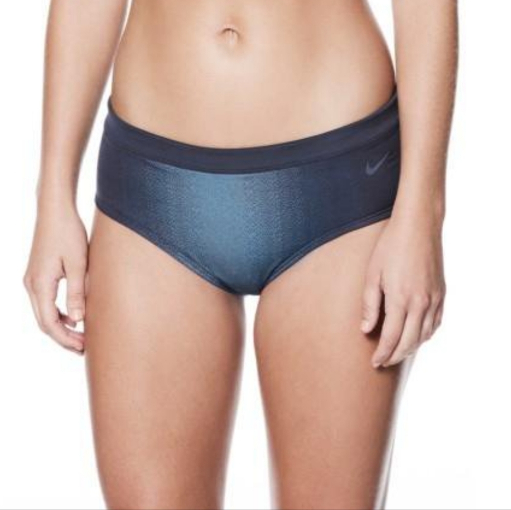 Nike Swim Fade Sting Hipster Bikini Bottom Blue